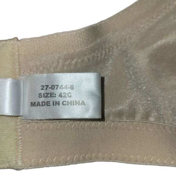 NWOT Comfort Choice Nude LACE WIRELESS CAMI BRA 42C - Picture 10 of 10